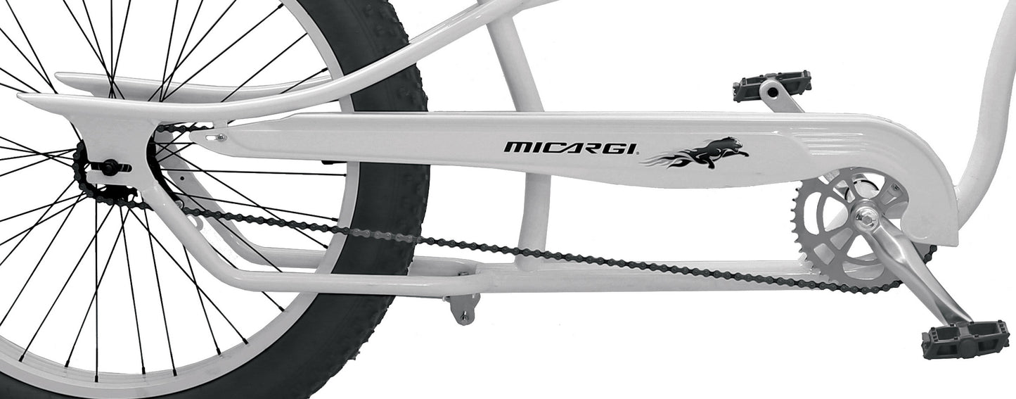 Bicicleta Micargi SEATTLE Stretch Cruiser de 26" de una sola velocidad