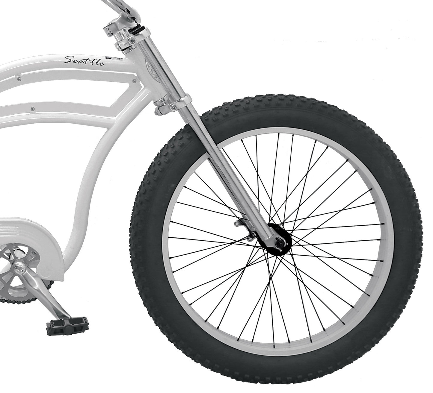 Bicicleta Micargi SEATTLE Stretch Cruiser de 26" de una sola velocidad