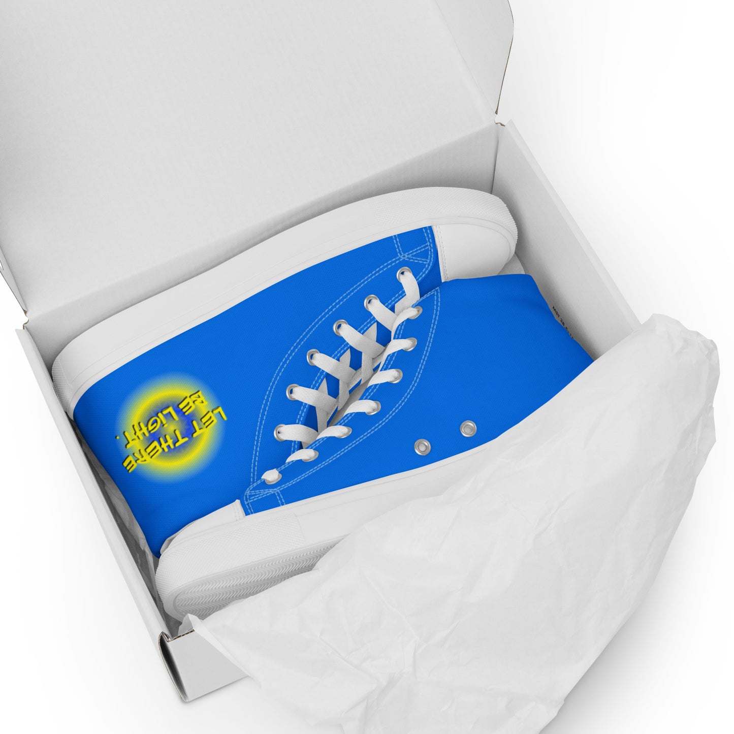 Let There Be Light Women’s high top canvas shoes