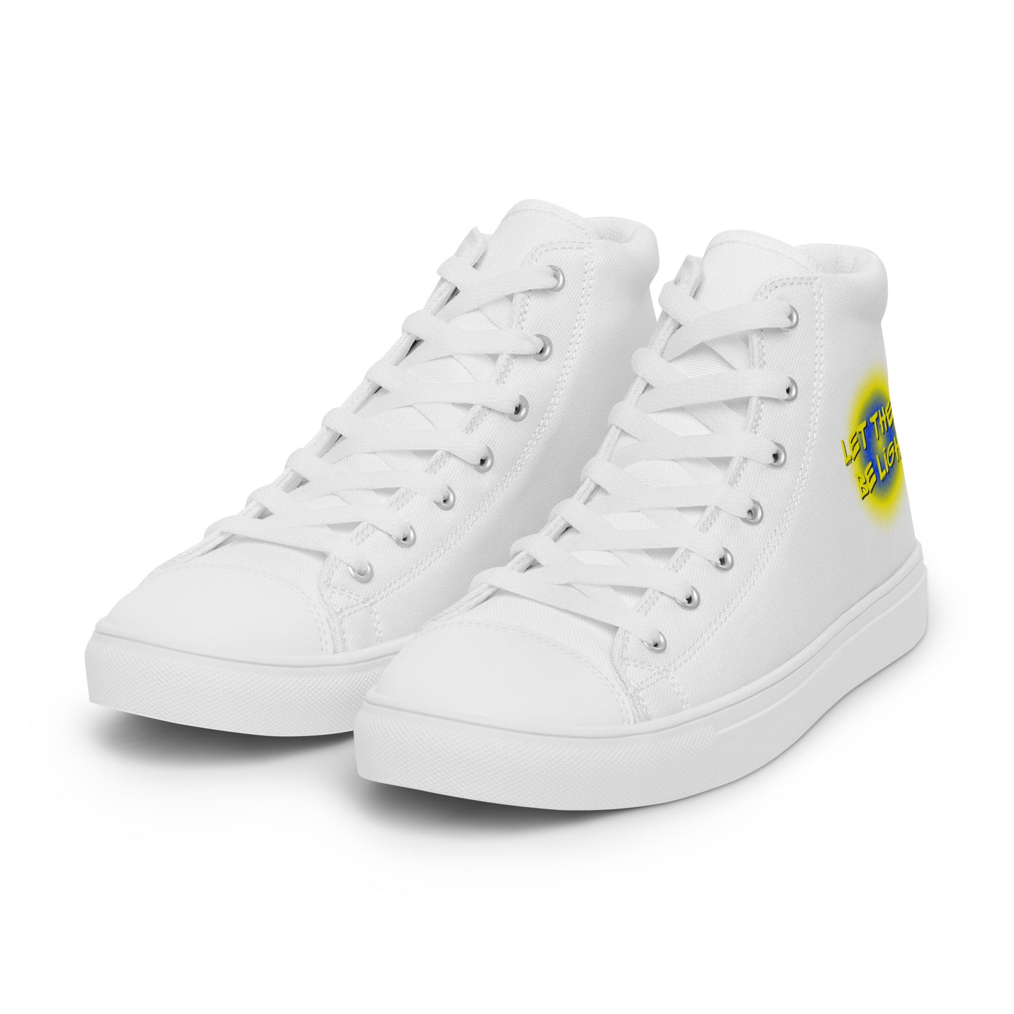 Let There Be Light Zapatillas altas de lona para mujer
