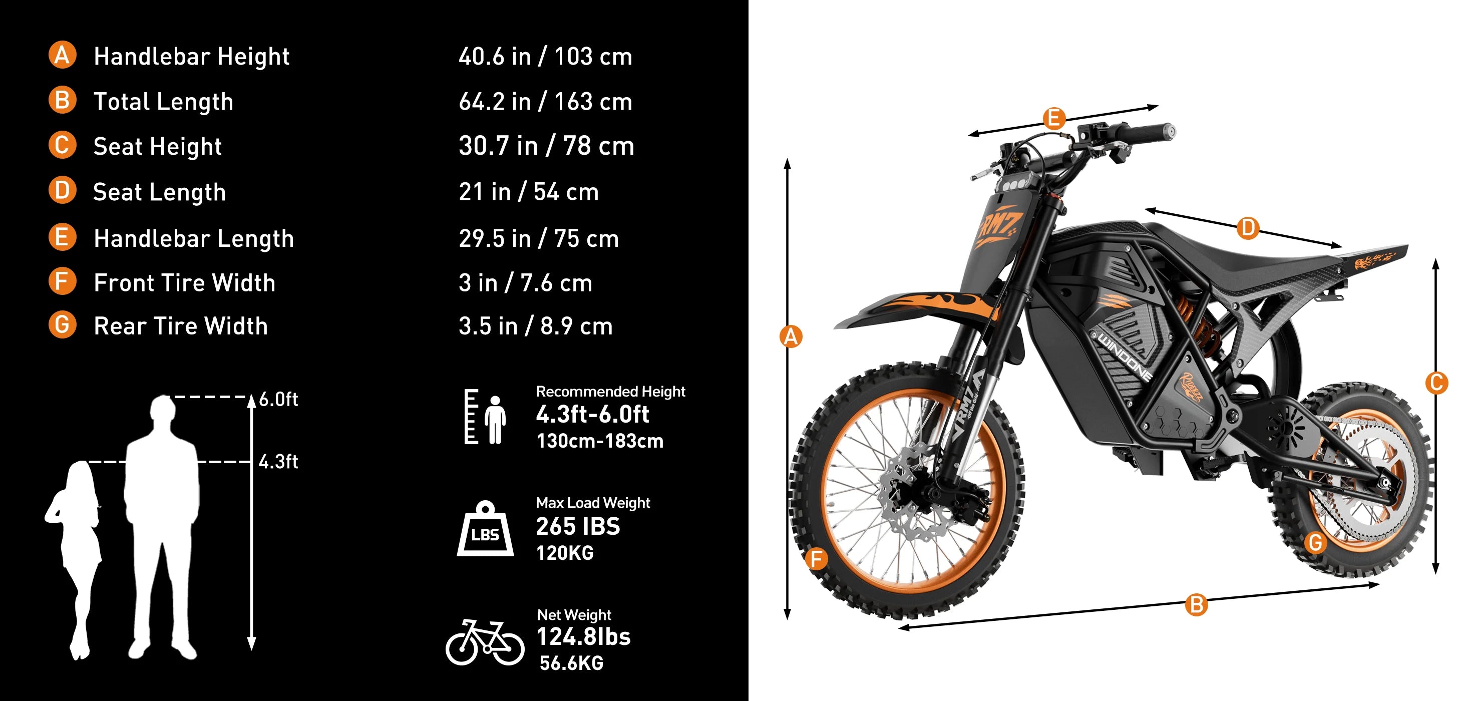 Windone RM7 Electric Dirt Bike