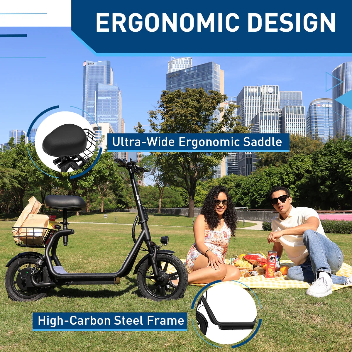 Hiboy U2 Electric Scooter with Seat