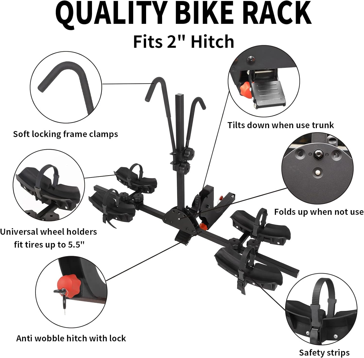 LIGHT RIDERS 2 E BIKE RACK HITCH MOUNT