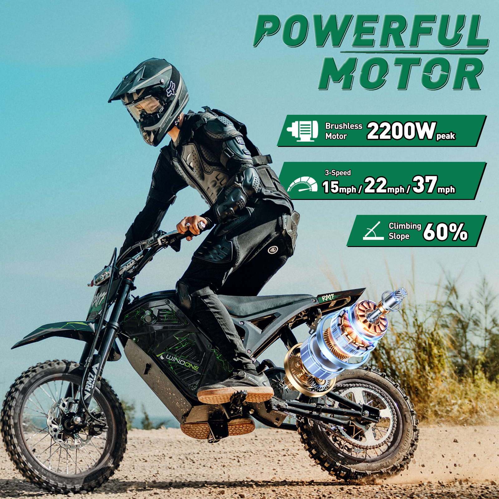 Windone RM7 Electric Dirt Bike