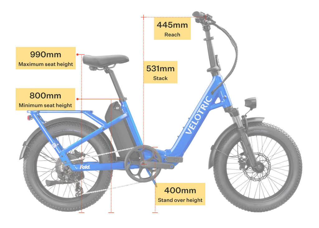 Velotric Fold BLUE  Folding electric bike