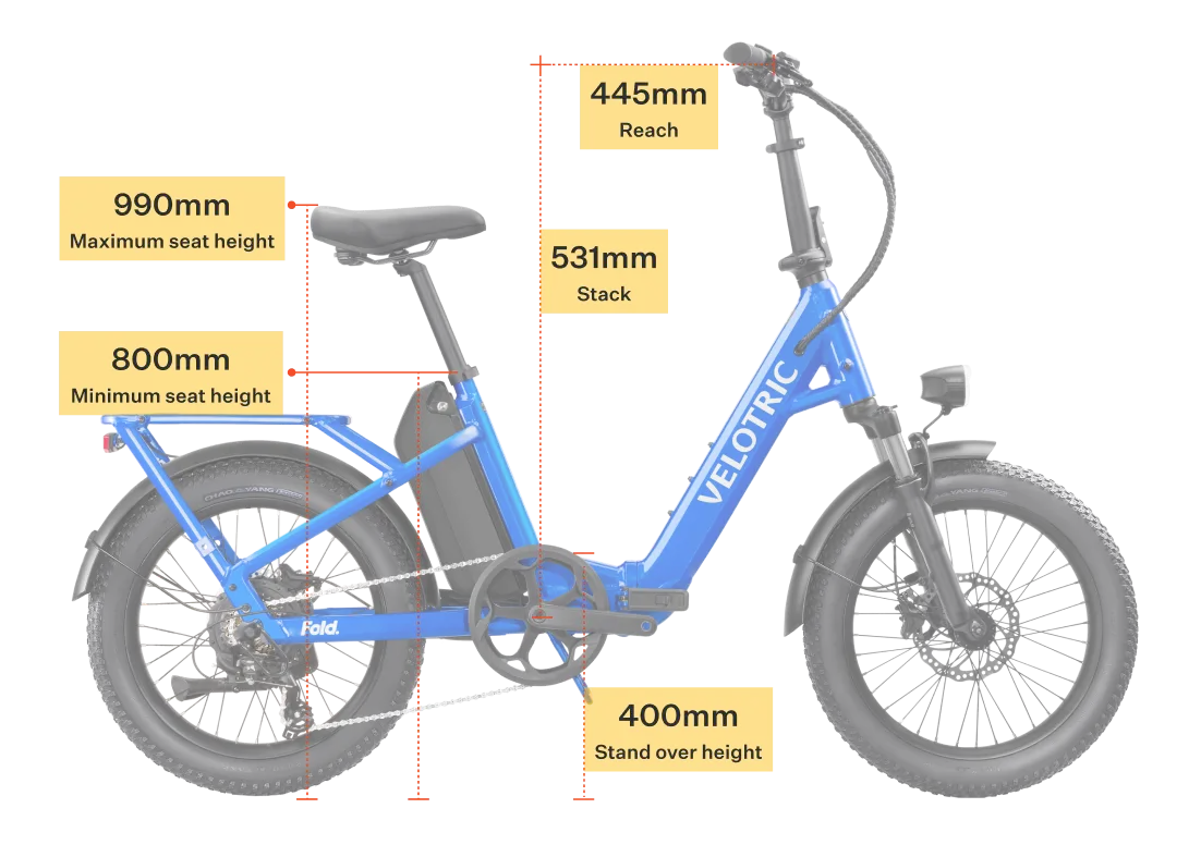 Velotric Fold BLUE  Folding electric bike