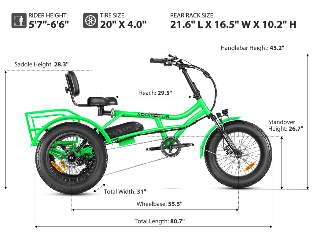 Arisetan II M-360 Semi-Recumbent eTrike