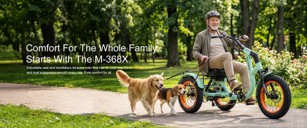 Freetan M-368X Full-Suspension Semi-Recumbent eTrike
