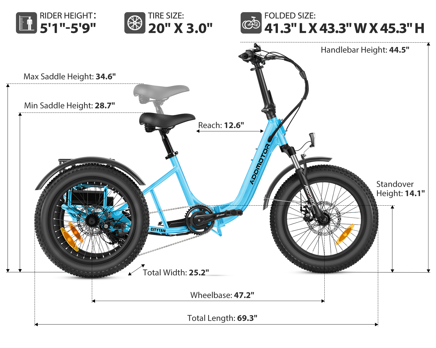 Citytan M-315 Folding eTrike